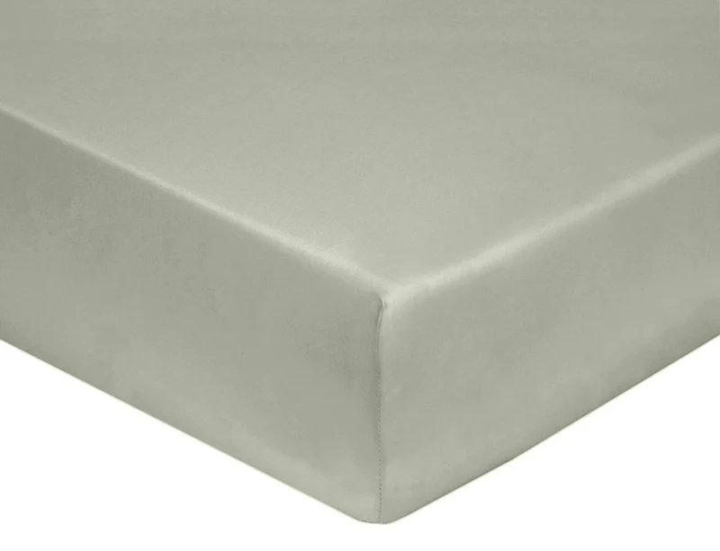 Drap-housse Percale de coton - UNI BLANC DES VOSGES