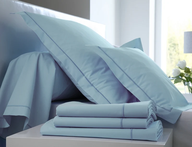 Drap housse 4 têtes uni - Percale de coton