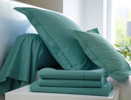 Drap housse 4 têtes uni - Percale de coton