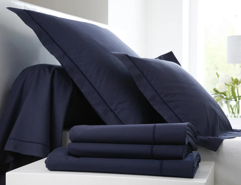 Drap housse 4 têtes uni - Percale de coton