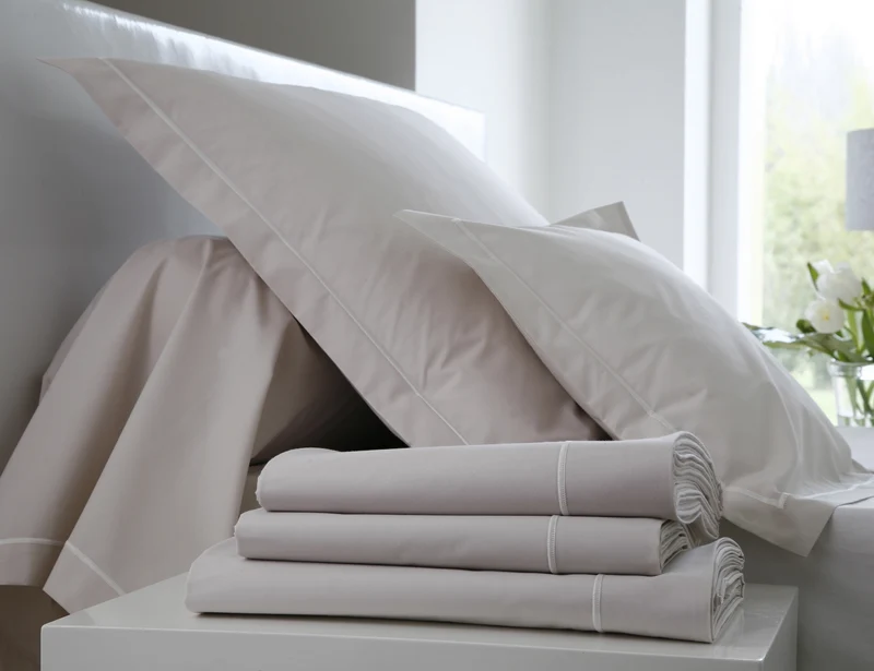 Drap housse 4 têtes uni - Percale de coton