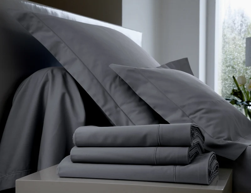 Drap housse 4 têtes uni - Percale de coton