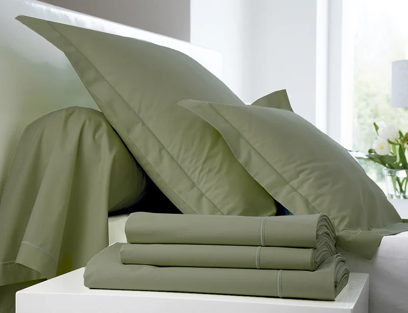 Drap housse 4 têtes uni - Percale de coton