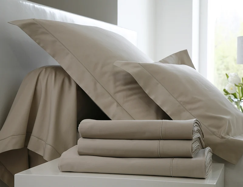 Drap housse 4 têtes uni - Percale de coton