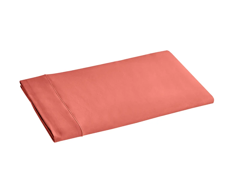 Drap plat - Satin de coton uni