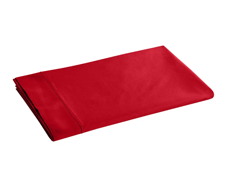 Drap plat - Satin de coton uni