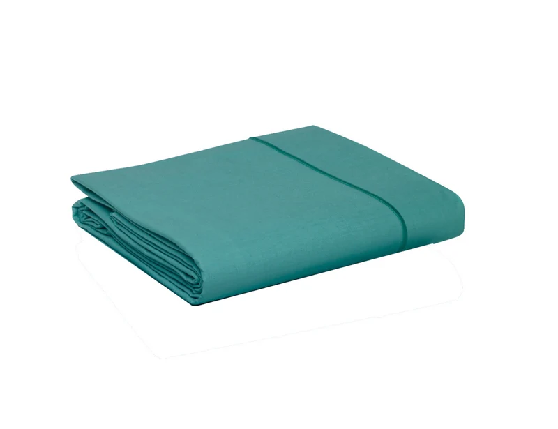 Drap plat - Satin de coton uni