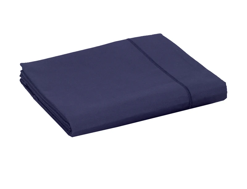 Drap plat Percale de coton - UNI BLANC DES VOSGES