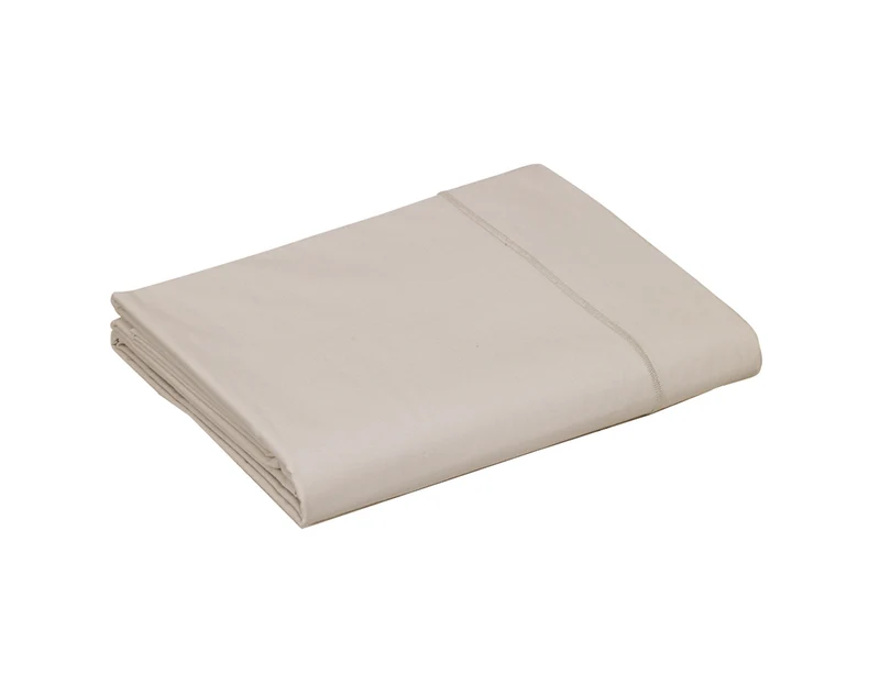 Drap plat Percale de coton - UNI BLANC DES VOSGES