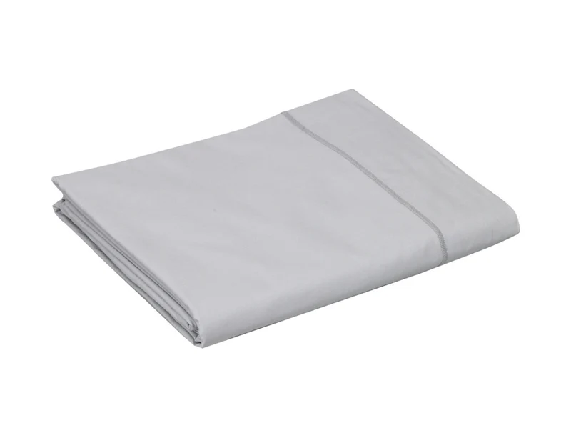 Drap plat Percale de coton - UNI BLANC DES VOSGES
