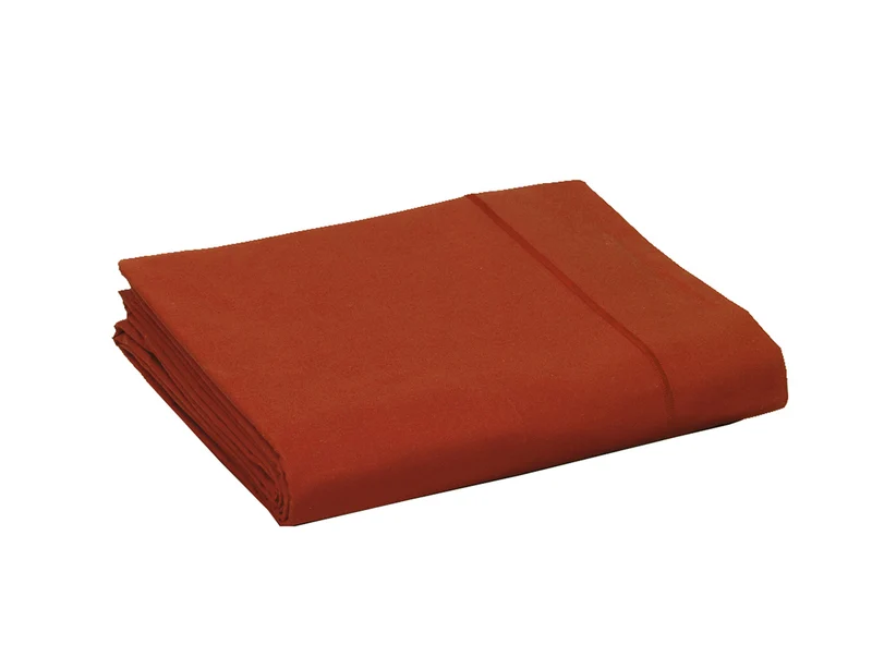 Drap plat Percale de coton - UNI BLANC DES VOSGES