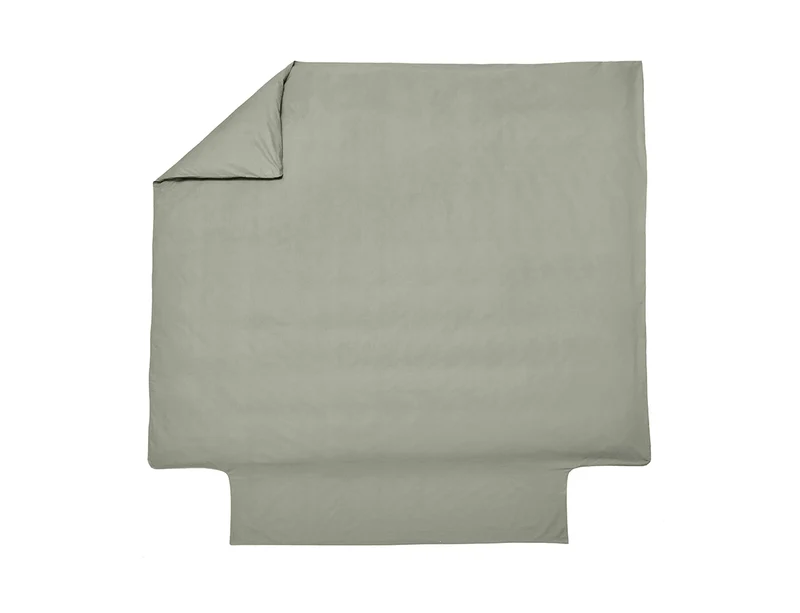 Housse de couette Percale de coton - UNI BLANC DES VOSGES