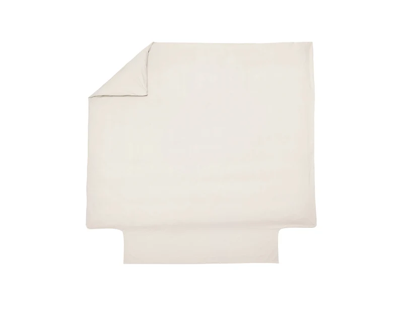 Housse de couette Percale de coton - UNI BLANC DES VOSGES