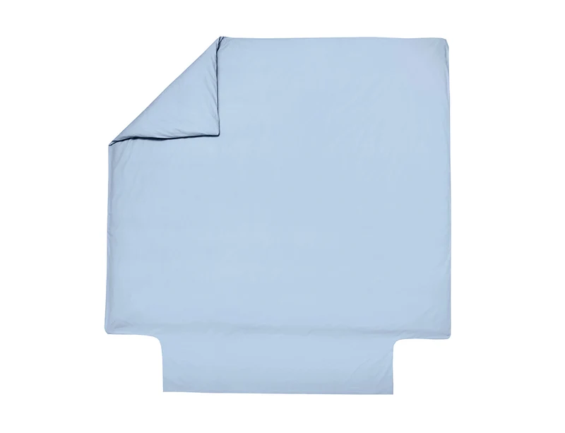 Housse de couette Percale de coton - UNI BLANC DES VOSGES
