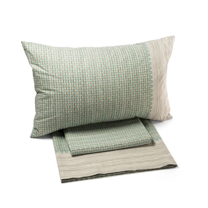Completo Lenzuola intrecci Cosmopolitan in Cotone
