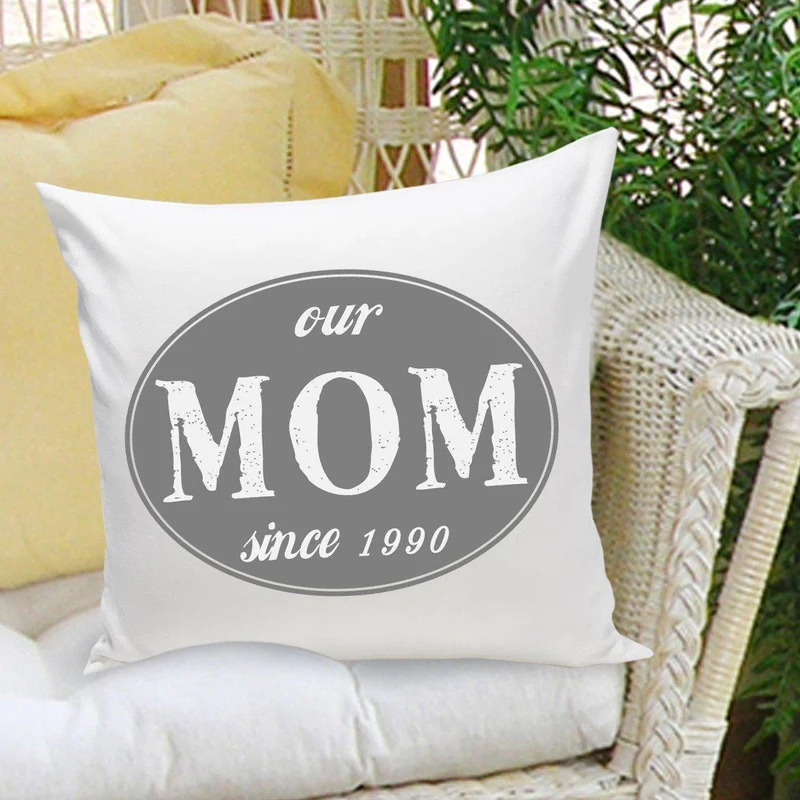 Our Mom Personalized Throw Pillow