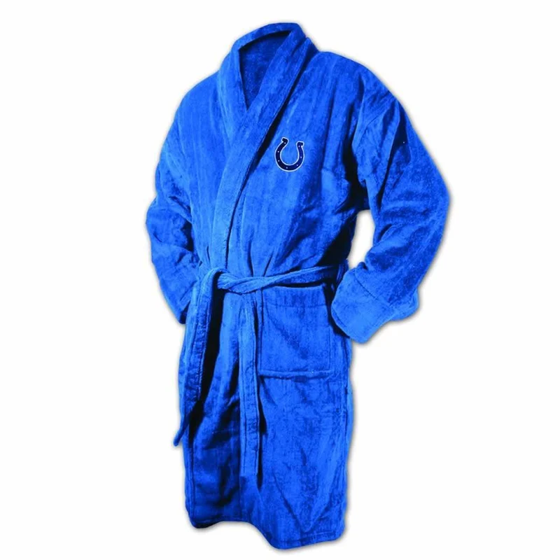 New England Patriots Royal Terrycloth Bathrobe