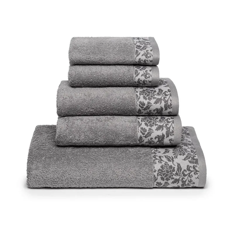 Set asciugamani in spugna decor in Cotone 450 gr/mq