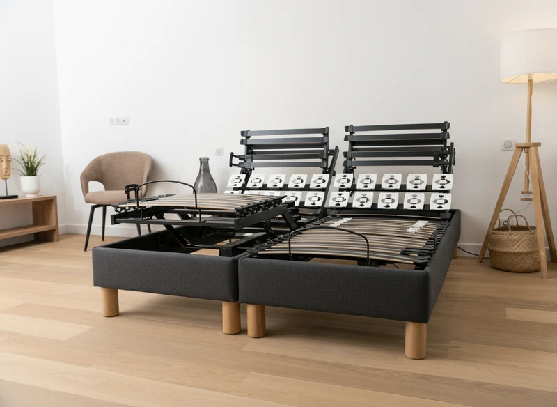 Sommier Électrique double - fabrication artisanale française