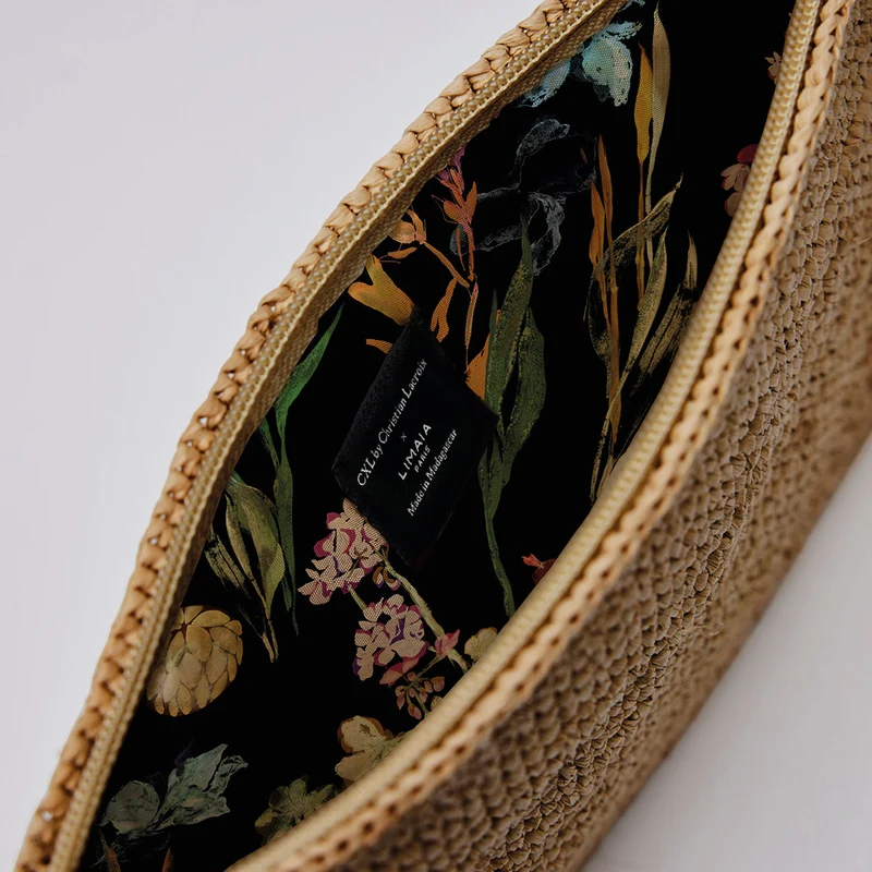Sac porté épaule Lola en raphia confectionné à la main