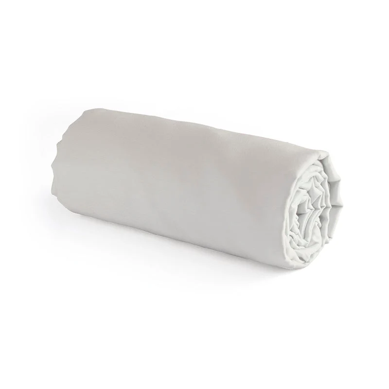 Drap-housse satin de coton - Taupe
