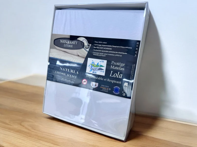 Protège-matelas imperméable & respirant - 100 % coton naturel