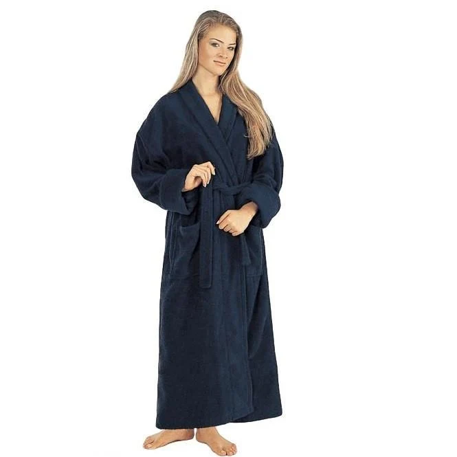 Women's Turkish Terrycloth Full Length Bathrobe