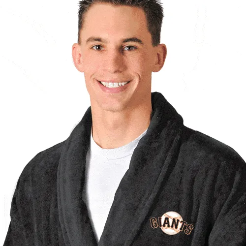 San Francisco Giants Black Terrycloth Bathrobe