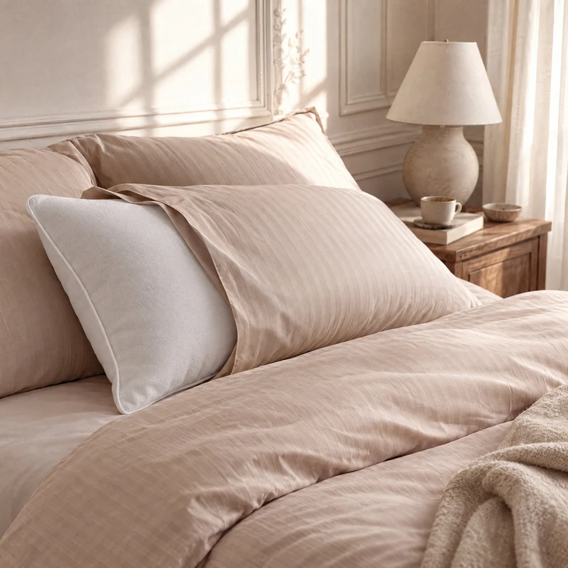 Oreiller Hypoallergénique – Confort Duvet & Enveloppe 100% Coton