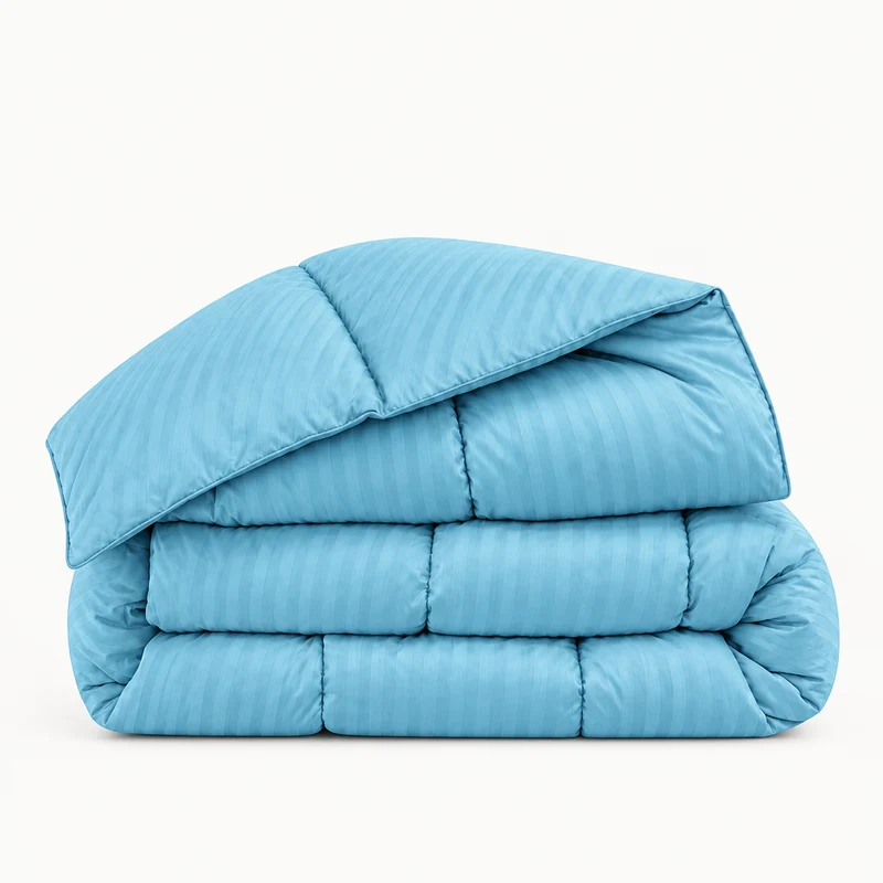 Couette 100 % laine naturelle – Enveloppe satin de coton 120 fils/cm²