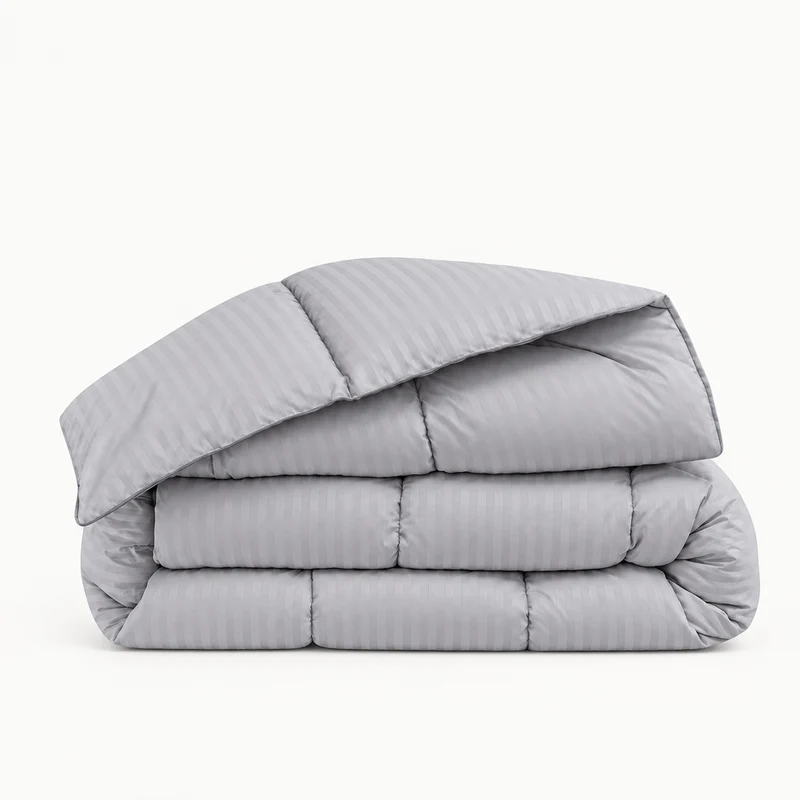 Couette 100 % laine naturelle – Enveloppe satin de coton 120 fils/cm²