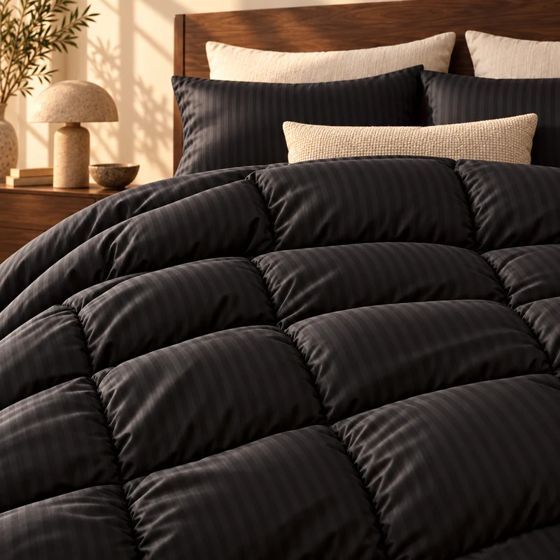 Couette 100 % laine naturelle – Enveloppe satin de coton 120 fils/cm²