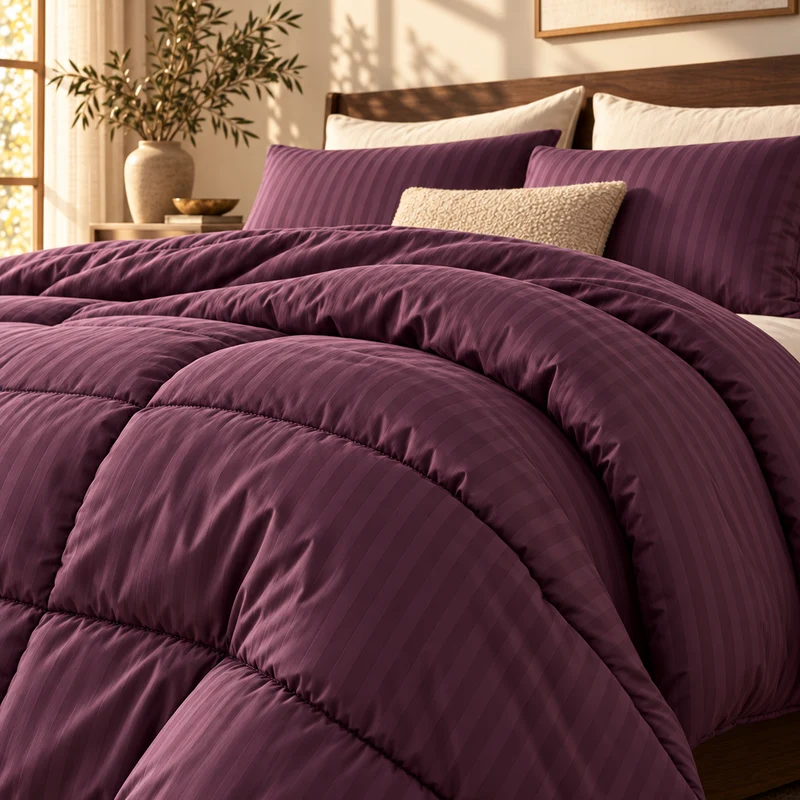 Couette 100 % laine naturelle – Enveloppe satin de coton 120 fils/cm²