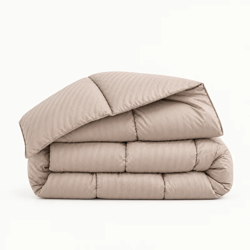 Couette 100 % laine naturelle – Enveloppe satin de coton 120 fils/cm²