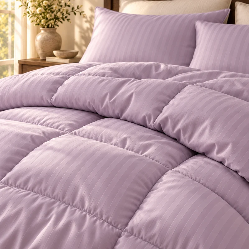 Couette 100 % laine naturelle – Enveloppe satin de coton 120 fils/cm²