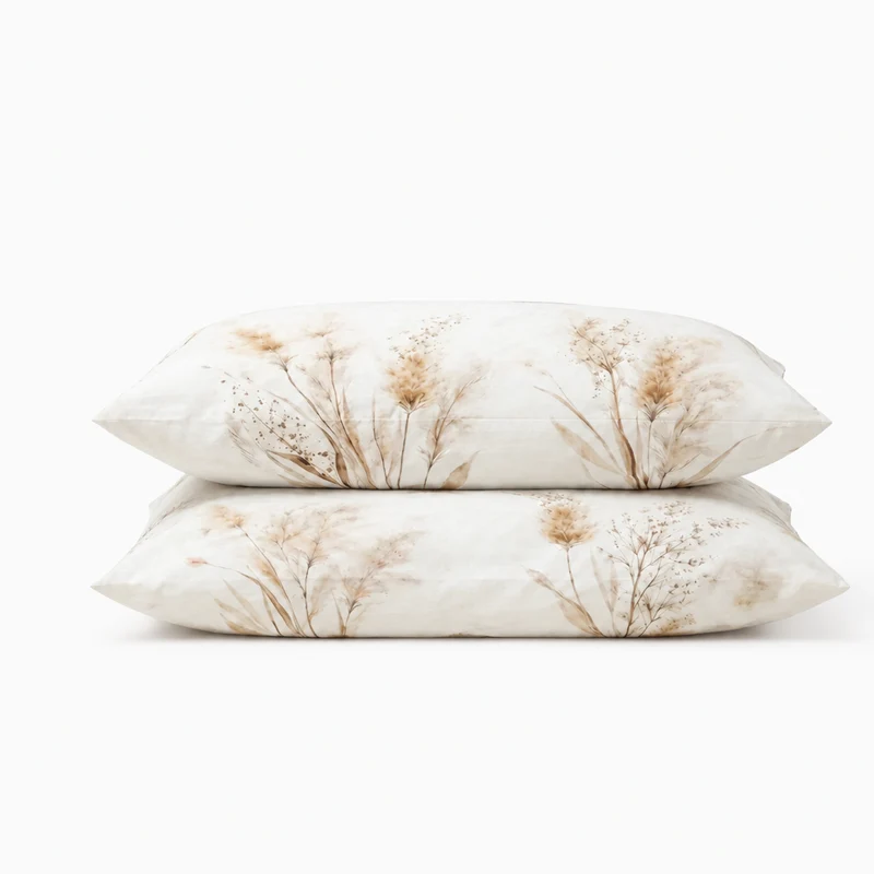 2 Taies d'oreiller polycoton renforcé