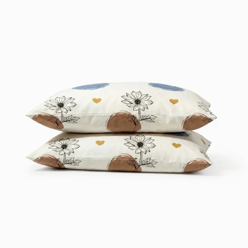 2 Taies d'oreiller polycoton renforcé