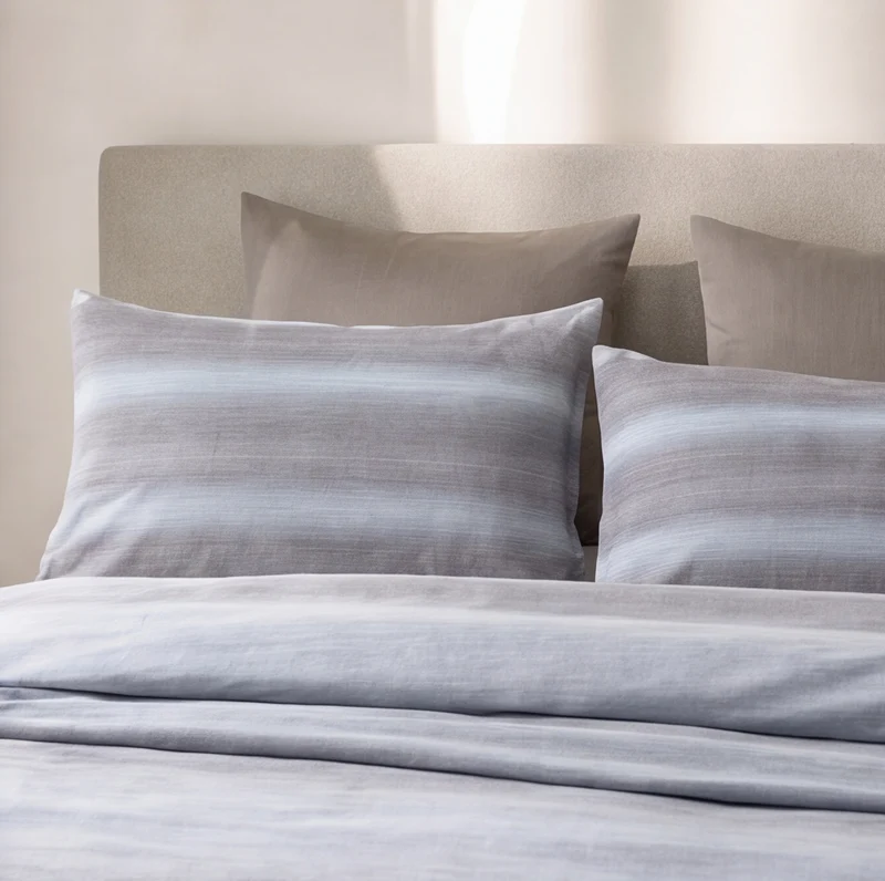 2 Taies d'oreiller percale de coton 100 fils/cm2