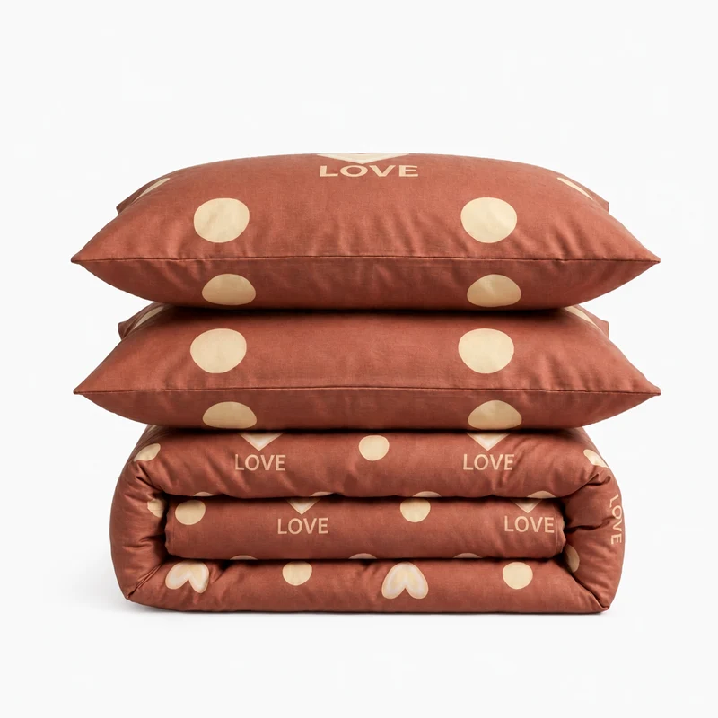 Parure percale de coton 100 fils/cm²