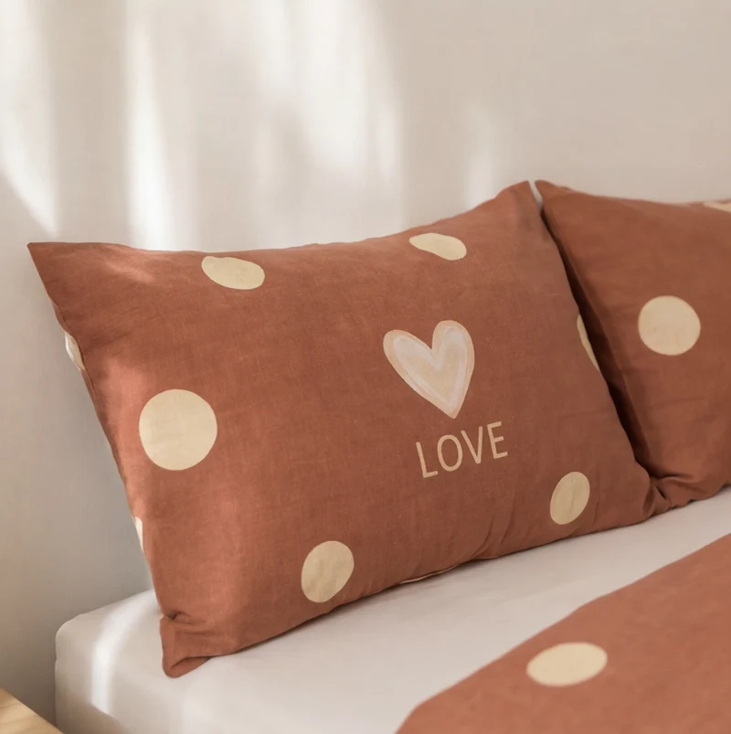 Parure percale de coton 100 fils/cm²