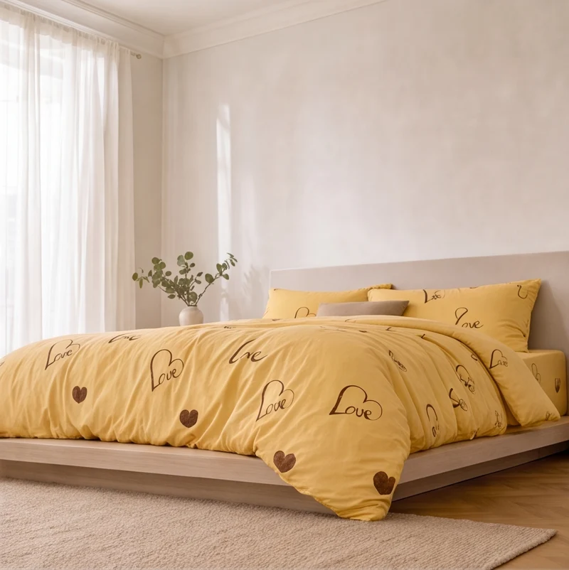 Housse de couette percale de coton 100 fils/cm²