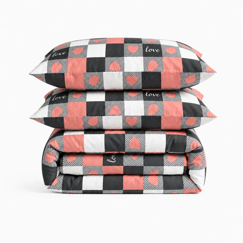 Parure percale de coton 100 fils/cm²