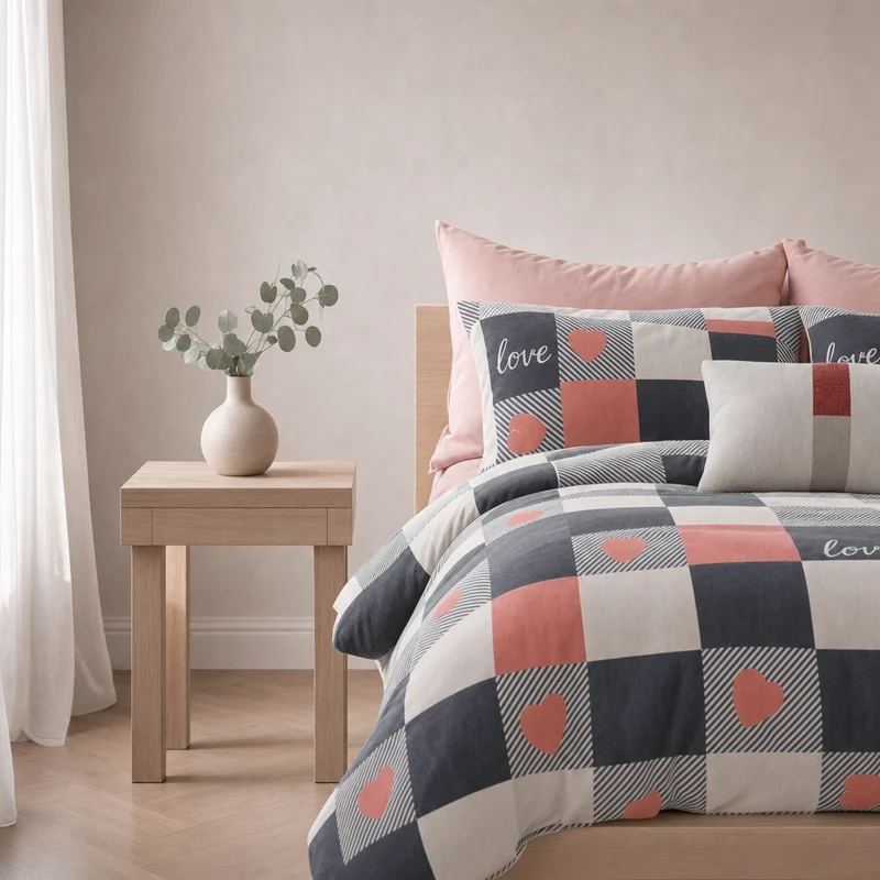 Parure percale de coton 100 fils/cm²
