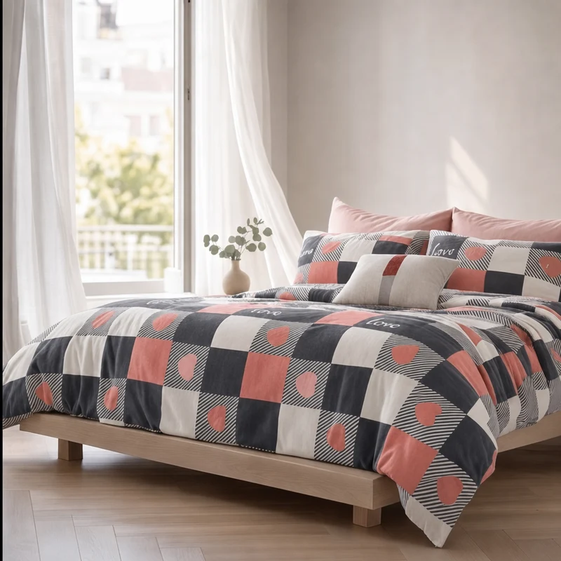 Housse de couette percale de coton 100 fils/cm²