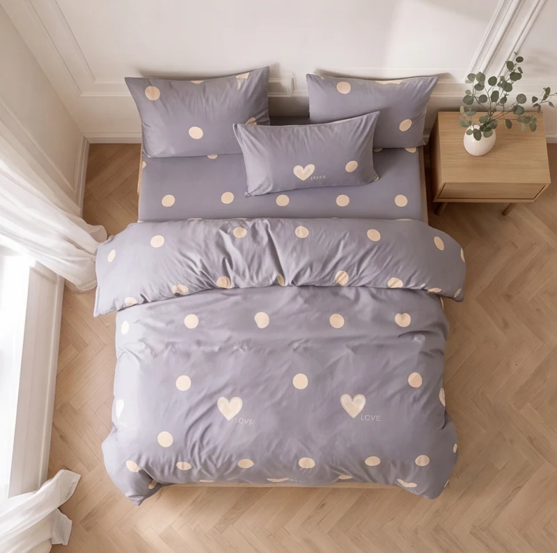 Parure percale de coton 100 fils/cm²