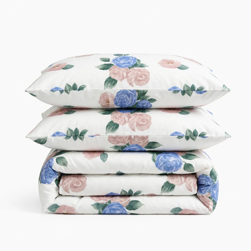 Parure percale de coton 100 fils/cm²