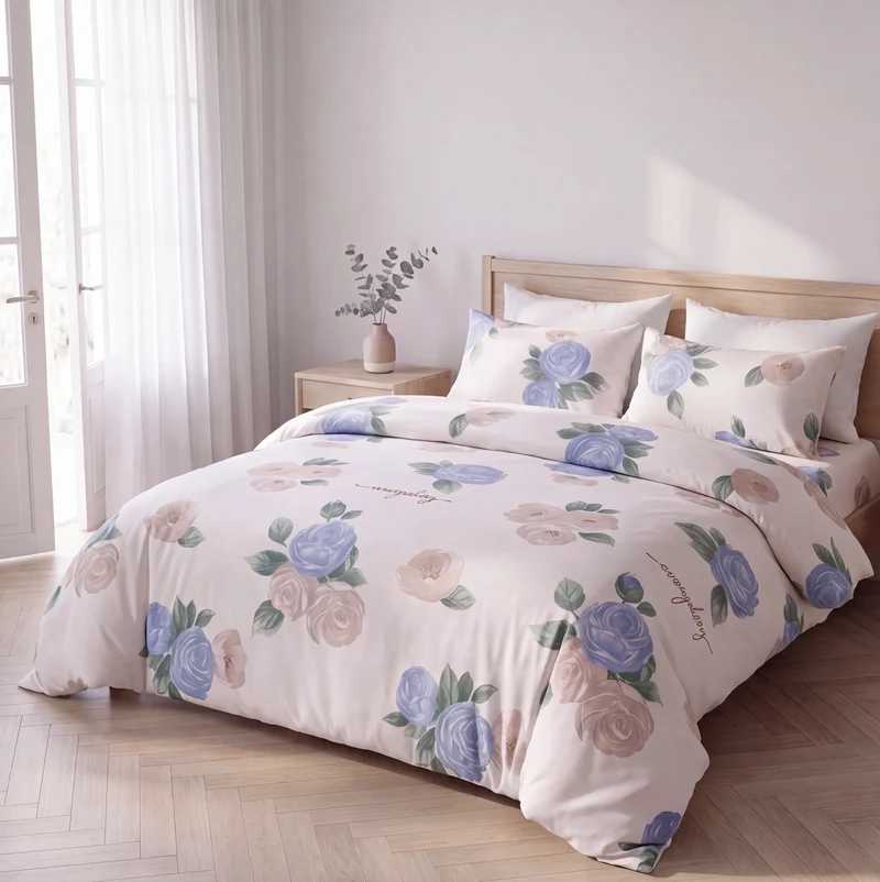 Drap housse percale de coton 100 fils/cm²