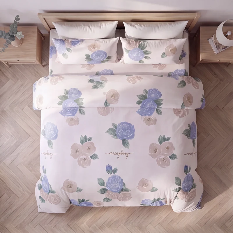 Parure percale de coton 100 fils/cm²
