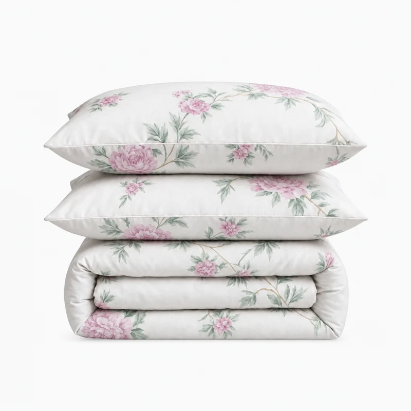 Parure percale de coton 100 fils/cm²