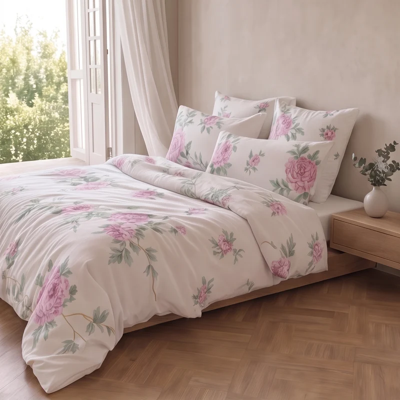 Drap housse percale de coton 100 fils/cm²